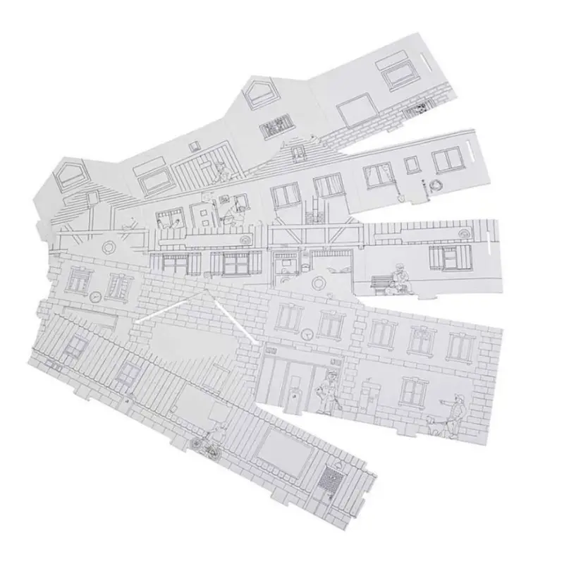 Maison BASIC à peindre - Set variantes n°1 (5 pièces) - HO 1/87 - FALLER 150300