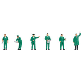 Personnel de la station-service BP - HO 1/87 - FALLER 151705