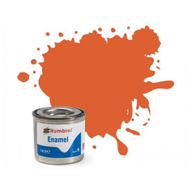 Humbrol 82 - Matt mid orange lining (orange moyen mat) - peinture enamel 14ml AA0905