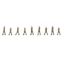Soldats marchant au pas - HO 1/87 - FALLER 151750