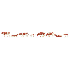 Vaches tachetées brun - HO 1/87 - FALLER 151903