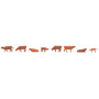 8 Vaches rouges d'Angeln - HO 1/87 - FALLER 151919