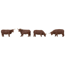 Vaches écossaises, brunes - HO 1/87 - FALLER 151958