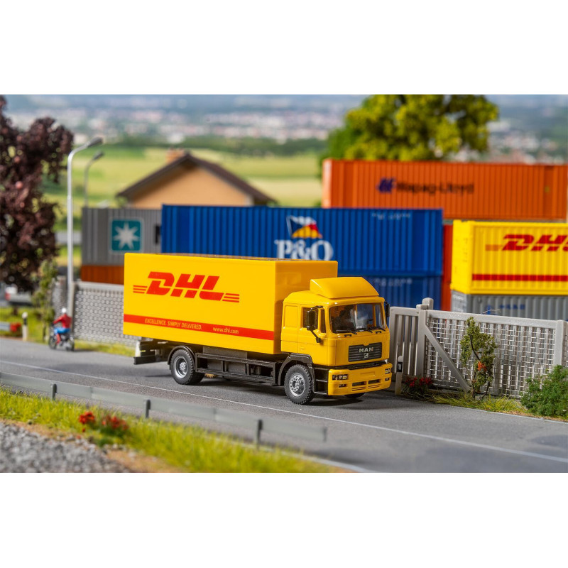 Camion MAN F 2000 DHL Car System - HO 1/87 - FALLER 161326
