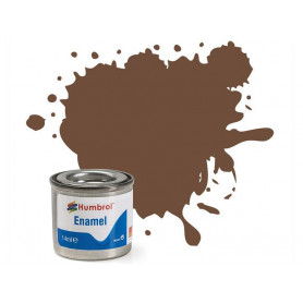 Humbrol 98 - Matt Chocolate (chocolat mat) - peinture enamel 14ml AA1081