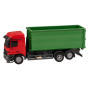 Camion MB Actros LH'96 avec conteneur ampliroll - HO 1/87 - FALLER 161493