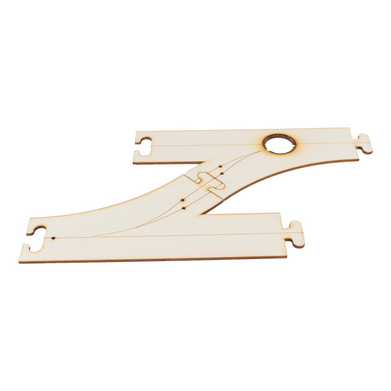 Laser-Street Bifurcation gauche et embranchement 45° - HO 1/87 - FALLER 161939