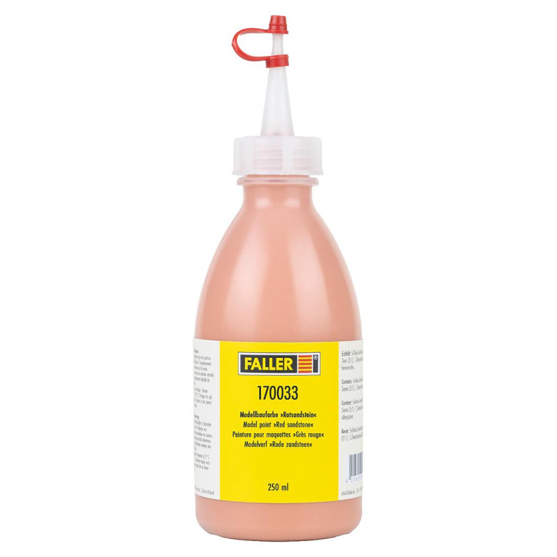 Peinture pour maquettes Grès rouge 250 ml - HO 1/87 - FALLER 170033