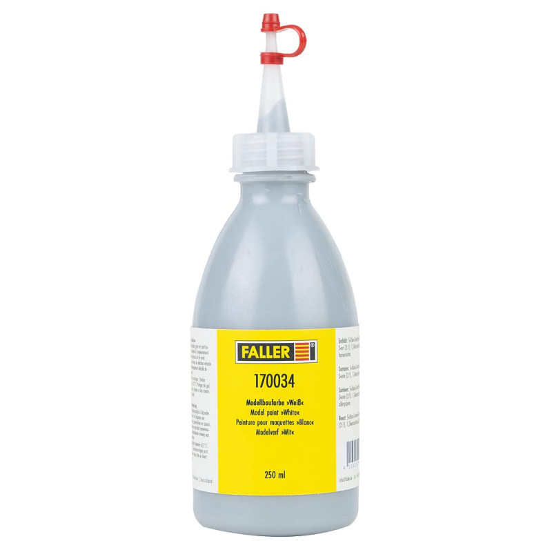 Peinture Blanc 250 ml - HO 1/87 - FALLER 170034
