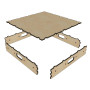 Soubassement 0,5 m x 0,5 m - HO 1/87 - FALLER 170101