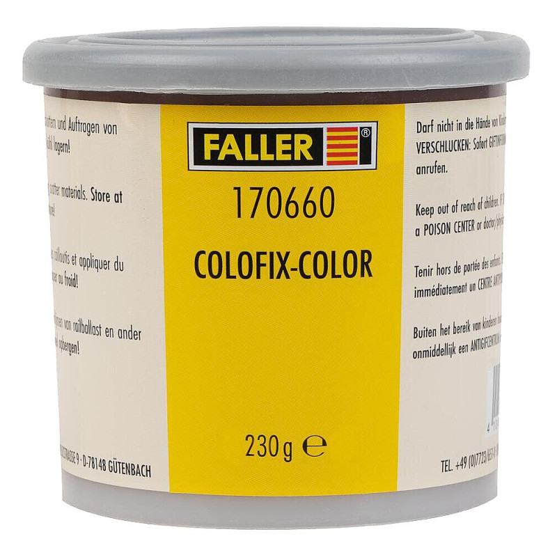 Colofix color, colle brune pour ballast et floquage - HO 1/87 - FALLER 170660