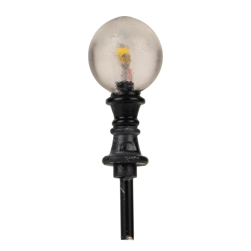 Luminaire de chemin LED, boule, blanc chaud, 3 pièces - HO 1/87 - FALLER 180137