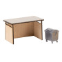 Abri à poubelles avec conteneur - HO 1/87 - FALLER 180300