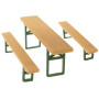 Bancs et tables de brasserie - HO 1/87 - FALLER 180444