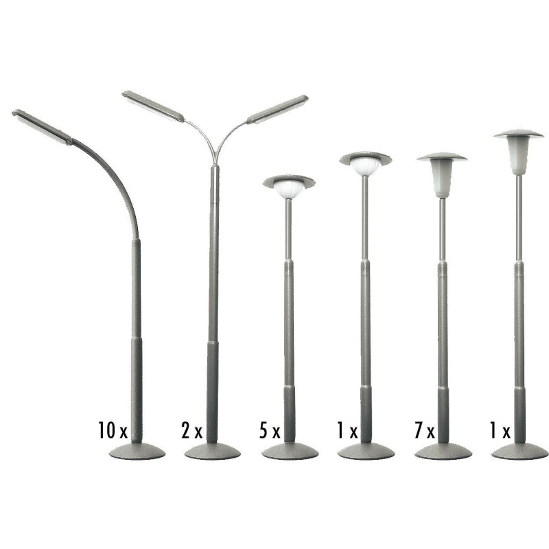 Kit lampadaires fictifs - HO 1/87 - FALLER 180538