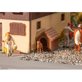 Niche de jardin avec chien - HO 1/87 - FALLER 180939