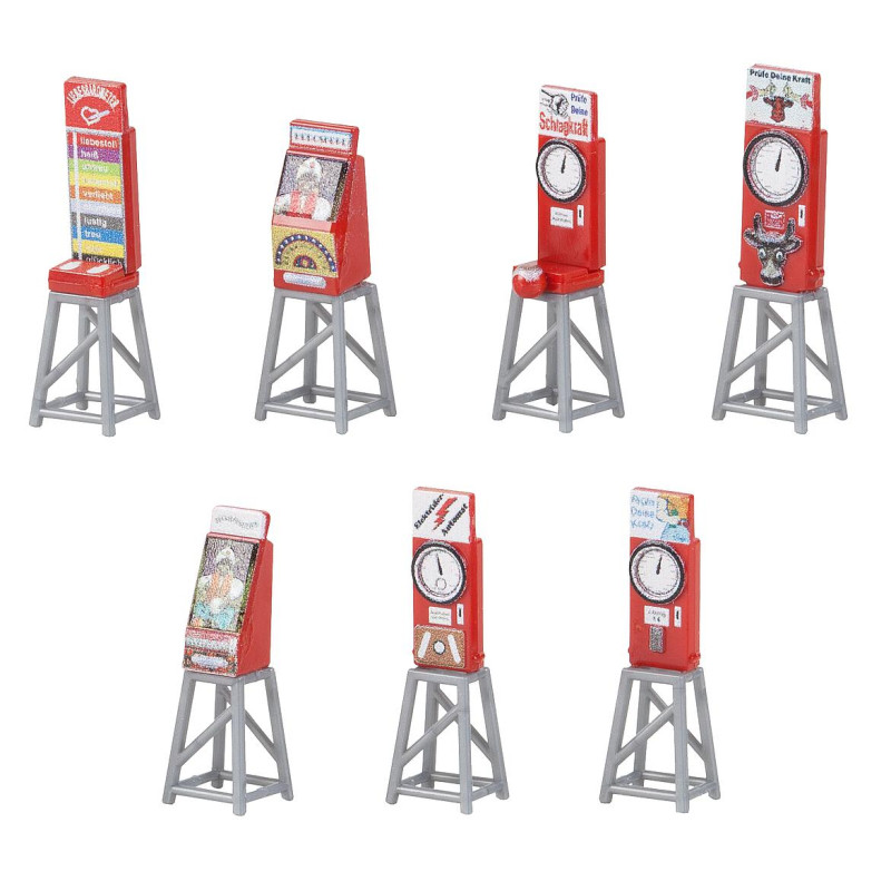 7 Machines à sous de fête foraine - HO 1/87 - FALLER 180946