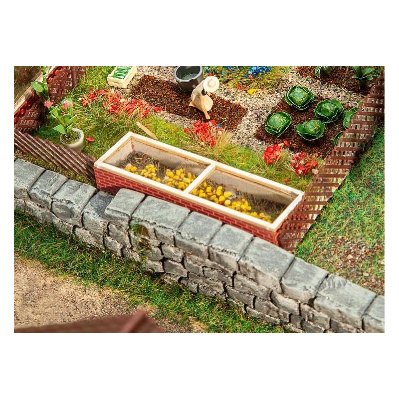 Coffrage (couche froide) de jardin - HO 1/87 - FALLER 180306