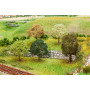 5 arbres PREMIUM, 50 à 55 mm, assortis - HO 1/87 - FALLER 181172