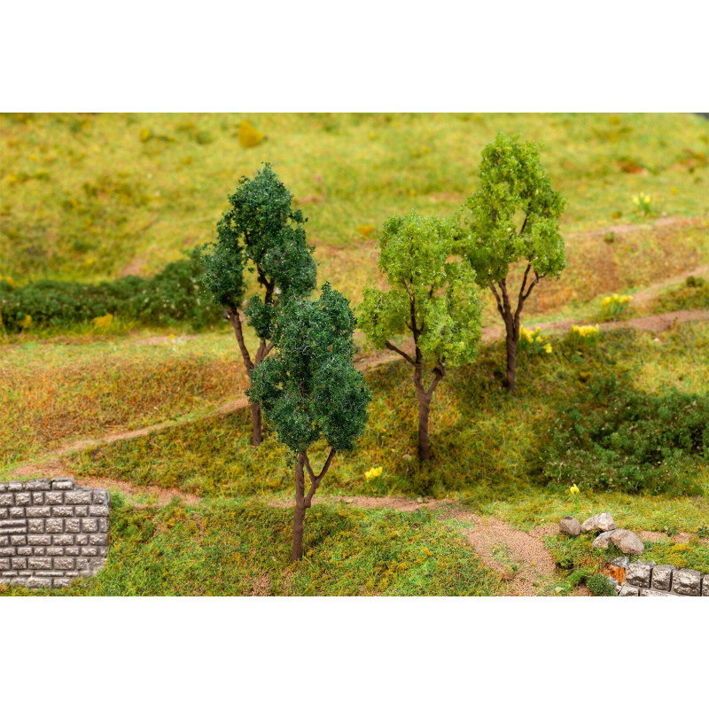 4x Arbres assortis 60 et 70 mm - HO 1/87 - FALLER 181379