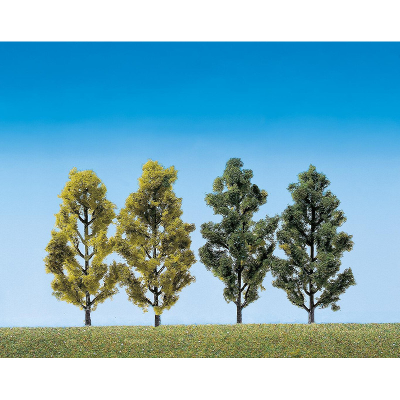 2 Bouleaux + 2 Peupliers - HO 1/87 - FALLER 181405