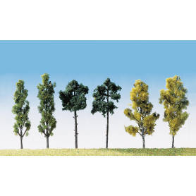 Arbres assortis 6 pcs 60 mm - HO 1/87 - FALLER 181488