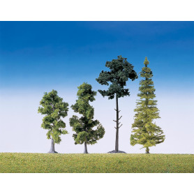 Arbres de forêt mélangés, 15 pièces 90 à 150 mm - HO 1/87 - FALLER 181495
