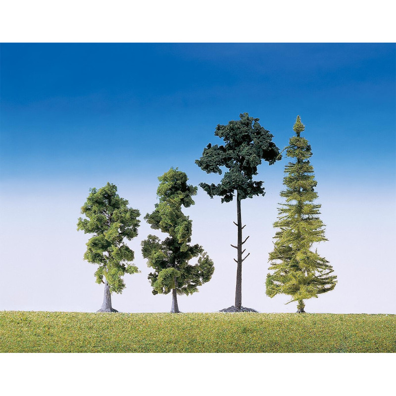 Arbres de forêt mélangés, 15 pièces 90 à 150 mm - HO 1/87 - FALLER 181495