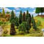 Assortiment d'arbres de forêt 70 à 90 mm (15 pièces) - HO 1/87 - FALLER 181529