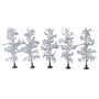 5 arbres couverts de neige 110mm - HO 1/87 - FALLER 181582