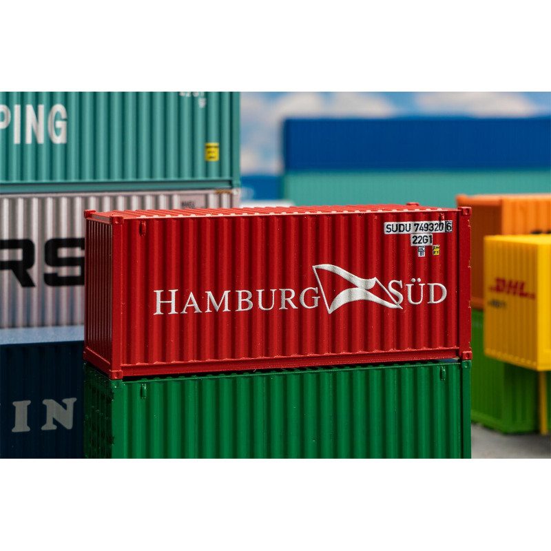 20' Conteneur HAMBURG SÜD - HO 1/87 - FALLER 182001