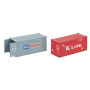 Conteneurs K-Line et P&O, 20' - HO 1/87 - FALLER 182006