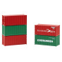 20' Conteneur, lot de 5 - HO 1/87 - FALLER 182051