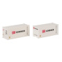 Conteneur DB 20', set de 2 - HO 1/87 - FALLER 182053