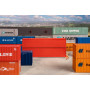 40' Conteneur, rouge, lot de 2 - HO 1/87 - FALLER 182154