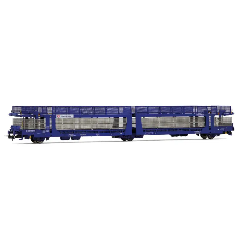Wagon porte-voitures à 3 essieux, Transfesa Laeks 63C « Hispanauto » modernisé, ép VI - RIVAROSSI HR6719