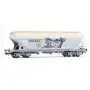 Wagon-trémie céréalier 4 essieux, « MILLET », grafittis ép. V - HO 1/87 - JOUEF HJ6319