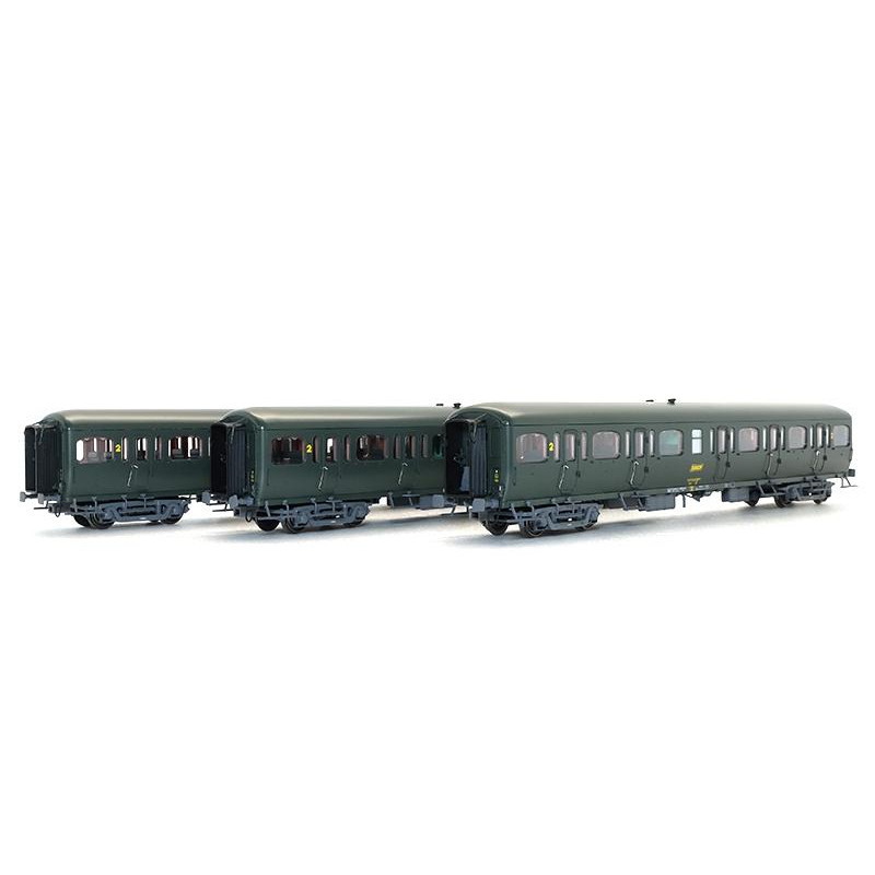 Set 3 voitures Express Nord B11 SNCF - ép IV - HO - LS Models 40319