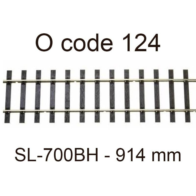 PECO SL-700BH - Rail flexible 914 mm traverses bois double champignon code 124 - O 1/43