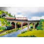Viaducs courbes, rayon 193 mm - N 1/160 - FALLER 222586