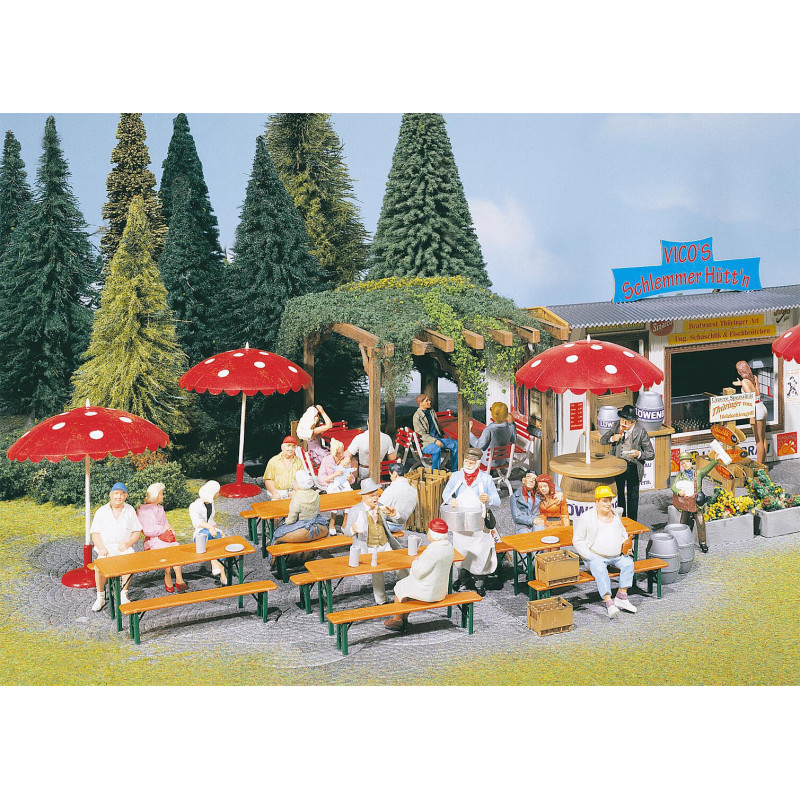 Estaminet de plein-air en set - G 1/22,5 - FALLER 331765