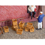 10 caisses, vides - G 1/22,5 - FALLER 333208