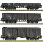 Coffret de 3 wagons de marchandises, SNCF ép. III - N 1/160 - Fleischmann 6660167