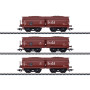 Set de 3x wagons à déchargement automatique Erz Id ép. III DB, 3 RAILS - HO 1/87 - Märklin 46221