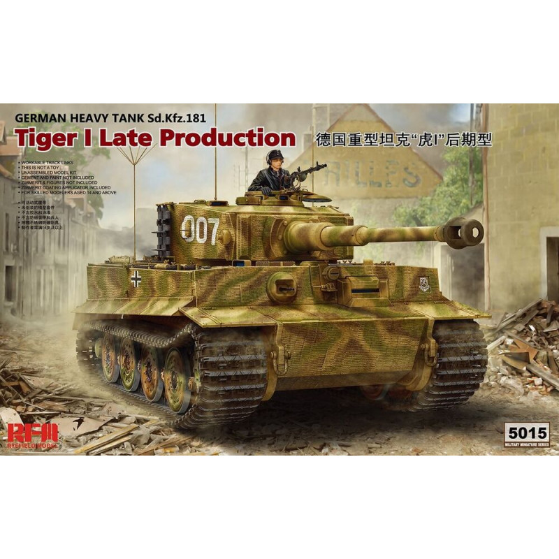 Tiger I Production tardive - 1/35 - RYE FIELD 5015