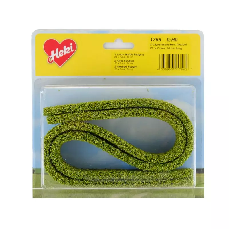 HEKI 1756 - 2x grande haie flexible en mousse 50 cm vert clair HO