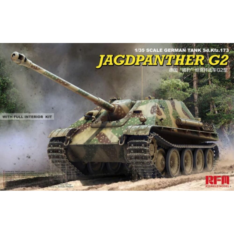 Jagdpanther G2 intérieur complet et chenilles - 1/35 - RYE FIELD 5022