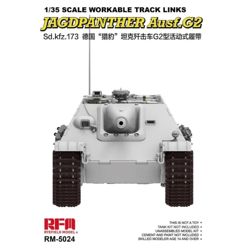 Maillons de chenille fonctionnels Jagdpanther Ausf.G2 - 1/35 - RYE FIELD 5024