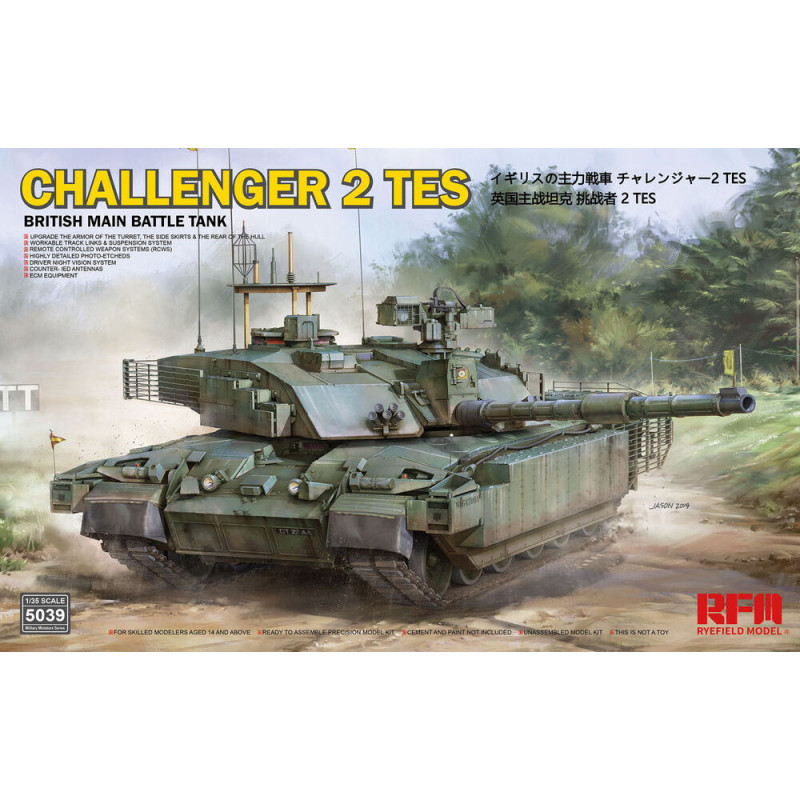 Char de combat britannique Challenger 2 TES - 1/35 - RYE FIELD 5039