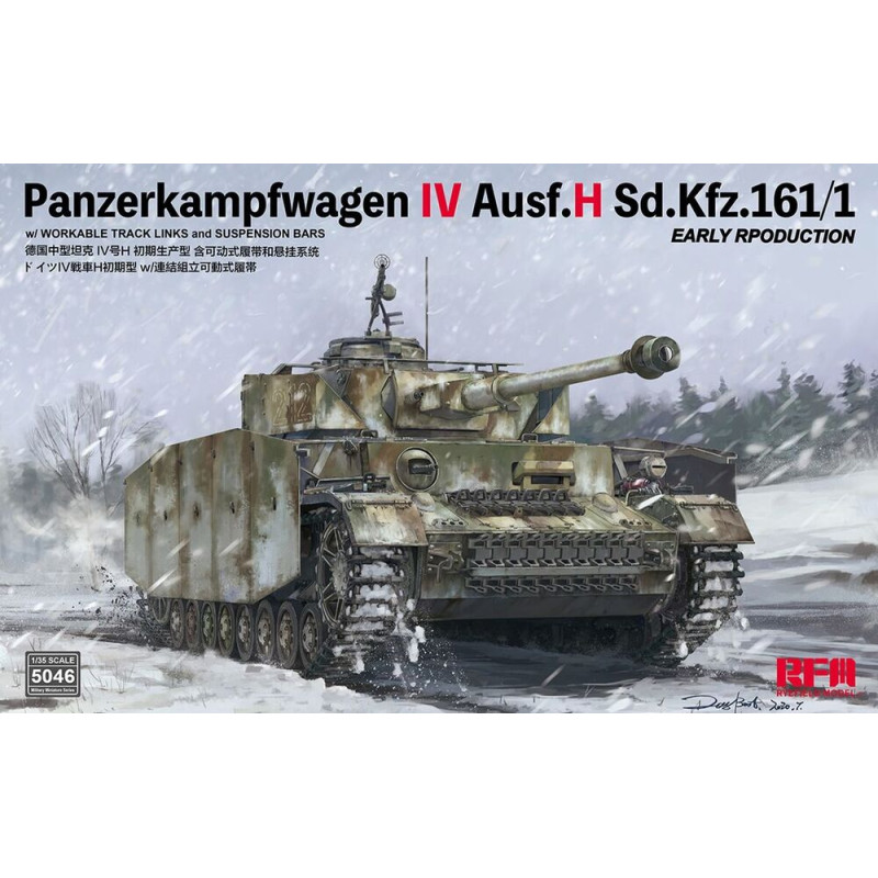 Pz.kpfw.IV Ausf.H, prod. initiale - 1/35 - RYE FIELD 5046